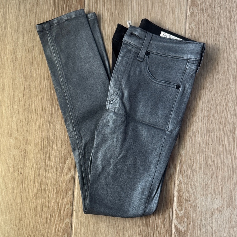 rag & bone women's Charcoal Skinny Jeans